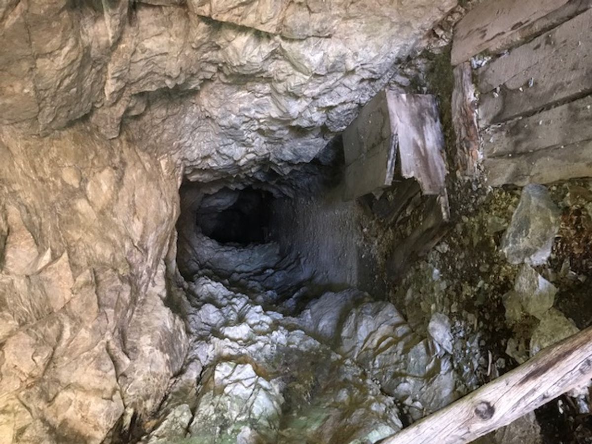 A mine in the local Sangre de Cristo mountains A mine in the local Sangre de Cristo mountains